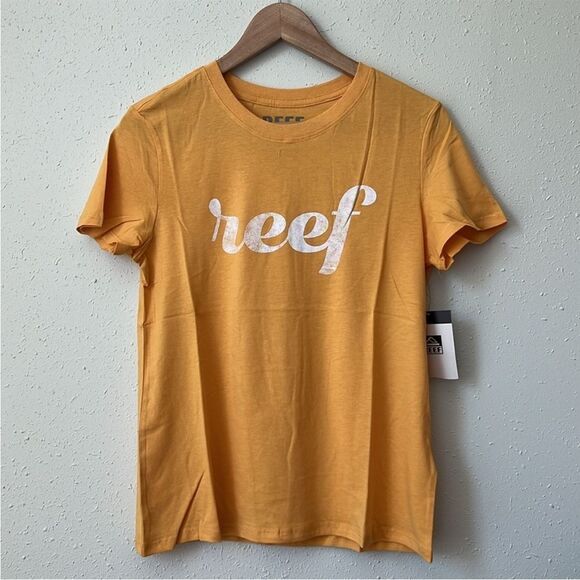 New Reef ROSELLE CLASSIC TEE GOLD Size M - Picture 1 of 8